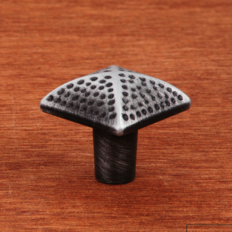 CK Series Square Knob, Distressed Nickel