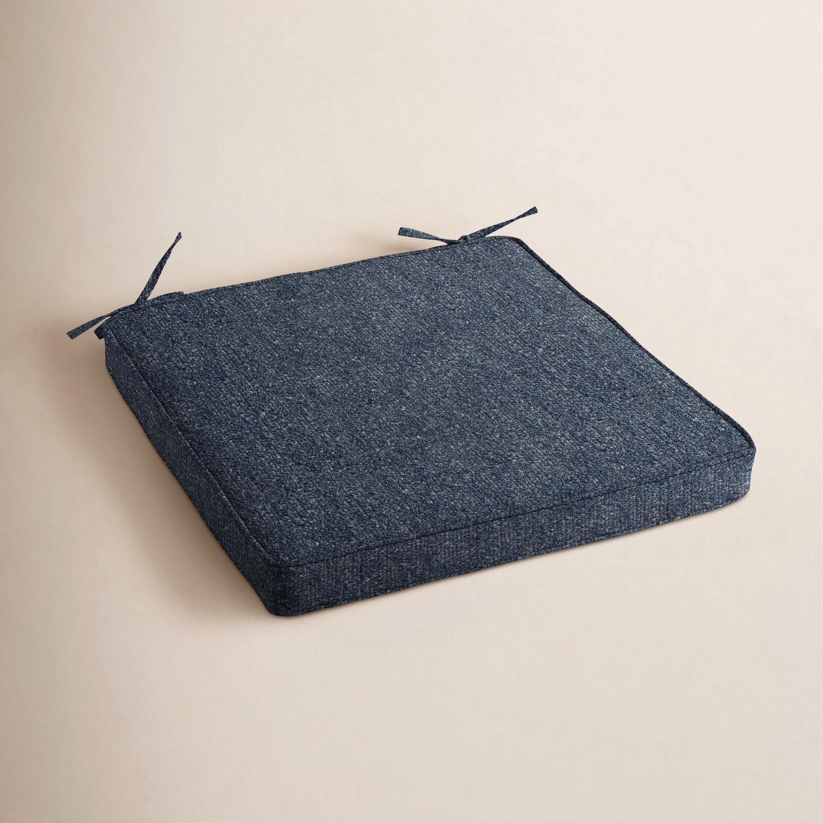 Sunbrella® Seat Cushion, Improve Indigo Sunbrella®, 19" x 19"