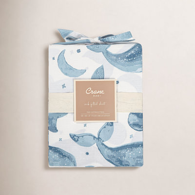 Caspian Whale Fitted Crib Sheet