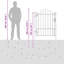 180 cm W Gate Fencing