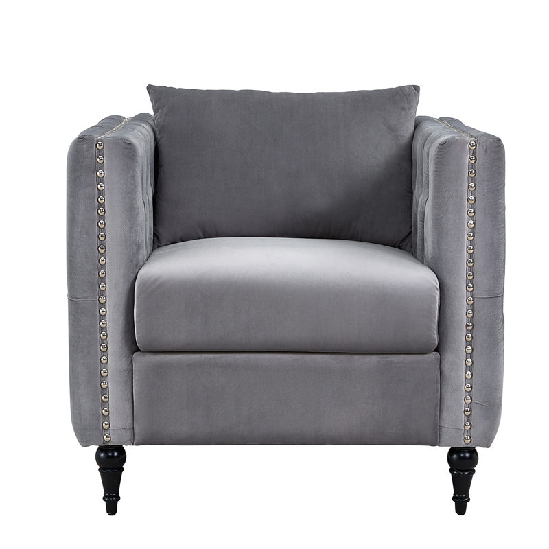 Fauteuil capitonné large de 31 po Foye