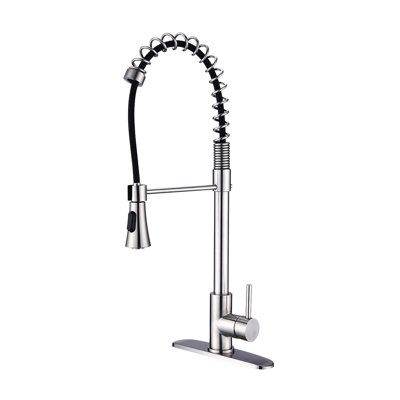 Single Handle Commercial Modern Spring High Arc Kitchen Faucet Water Filter System Bends As You Want