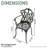 5-Piece Patio 35.43" Round Dining Set with Umbrella Hole, 5 Armchairs with Beige Cushions-1354040571-1354040570