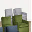 Chaise d'appoint rembourrée à roulettes Alayaa-99840927