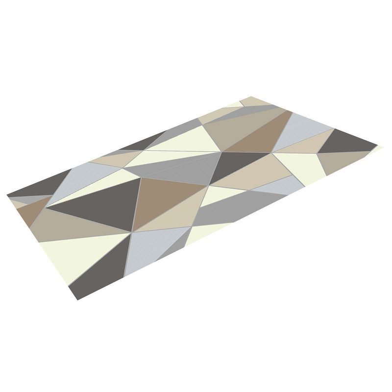 Grand tapis gris anthracite moderne antidérapant 5 x 7 pi