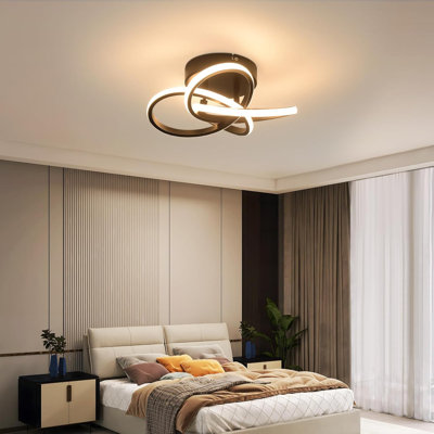 Plastic LED Semi Flush Mount