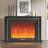 Black Solid Wood Electric Fireplace-114000160-114000163