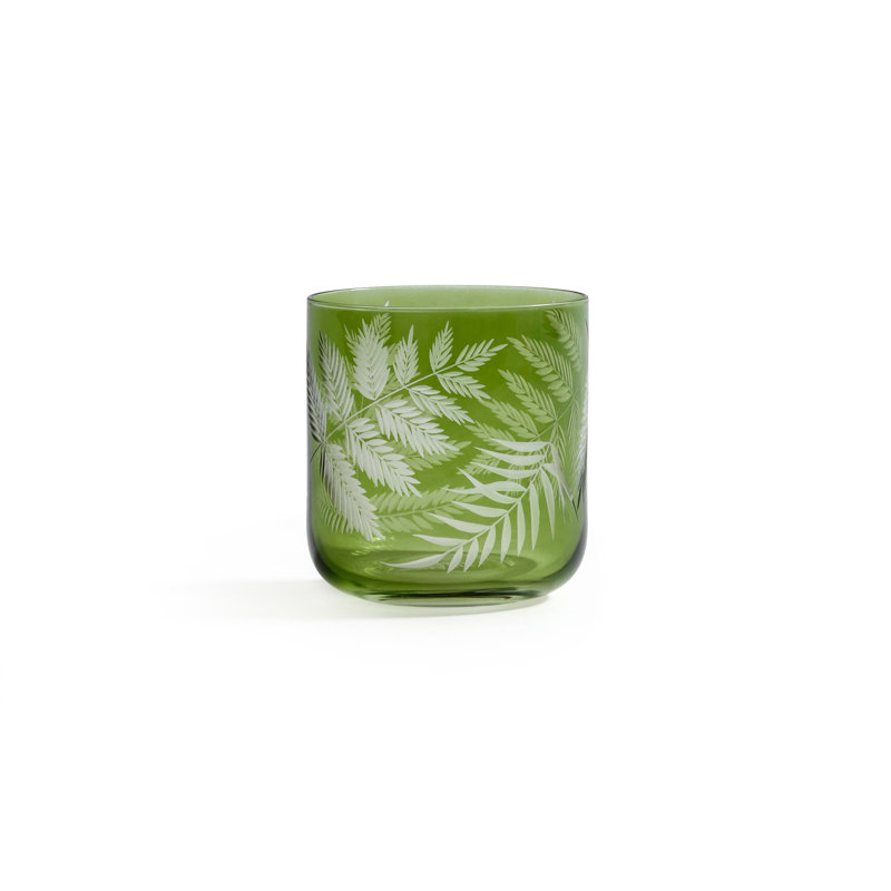 Fern Leaf Rock Glasses, Set of 6