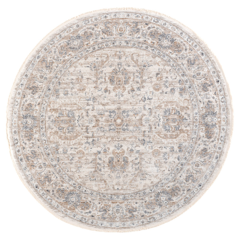 Kendal Performance Oriental Indoor Rug, Round 6'7"