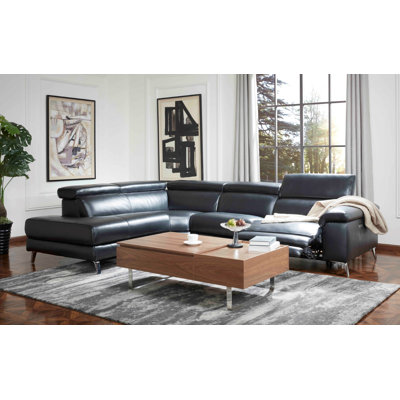 Bryd Upholstered Power Reclining L-Shaped Sectional