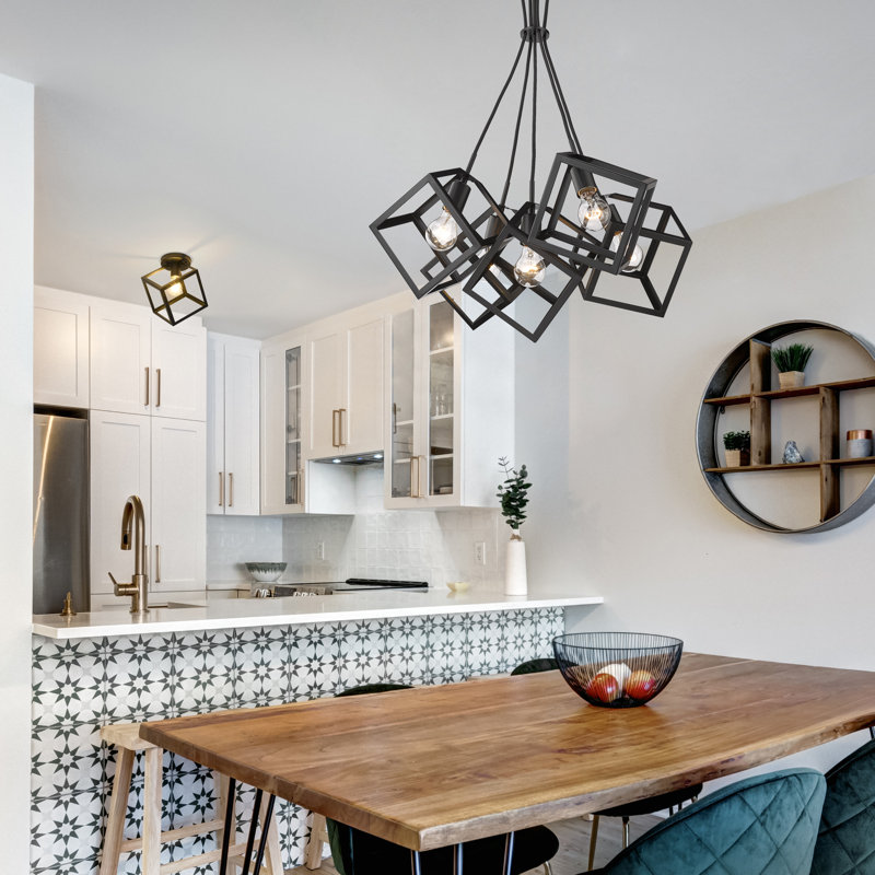 Calliope 5 - Light Cluster Pendant, Matte Black