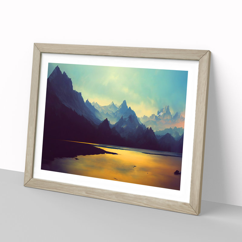 Spellbinding Mountain Landscape - Framed Print, Oak Framed, 25cm H x 34cm W x 2cm D