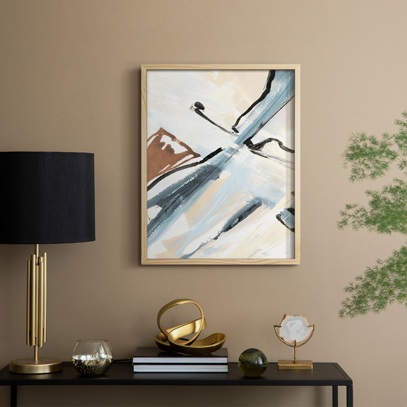 «Dancing Wind Revisit I», reproduction encadrée - bois massif, H 11 po x l 9 po