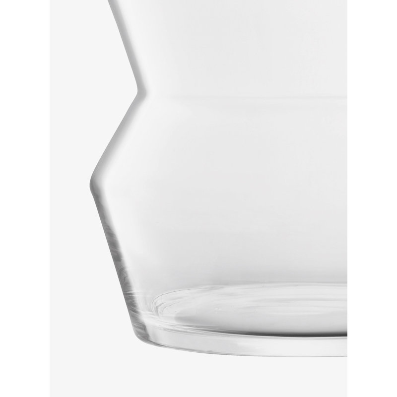 Sculpt Hurricane Candle Holder, 9" H x 10.25" W x 10.25" D, Clear