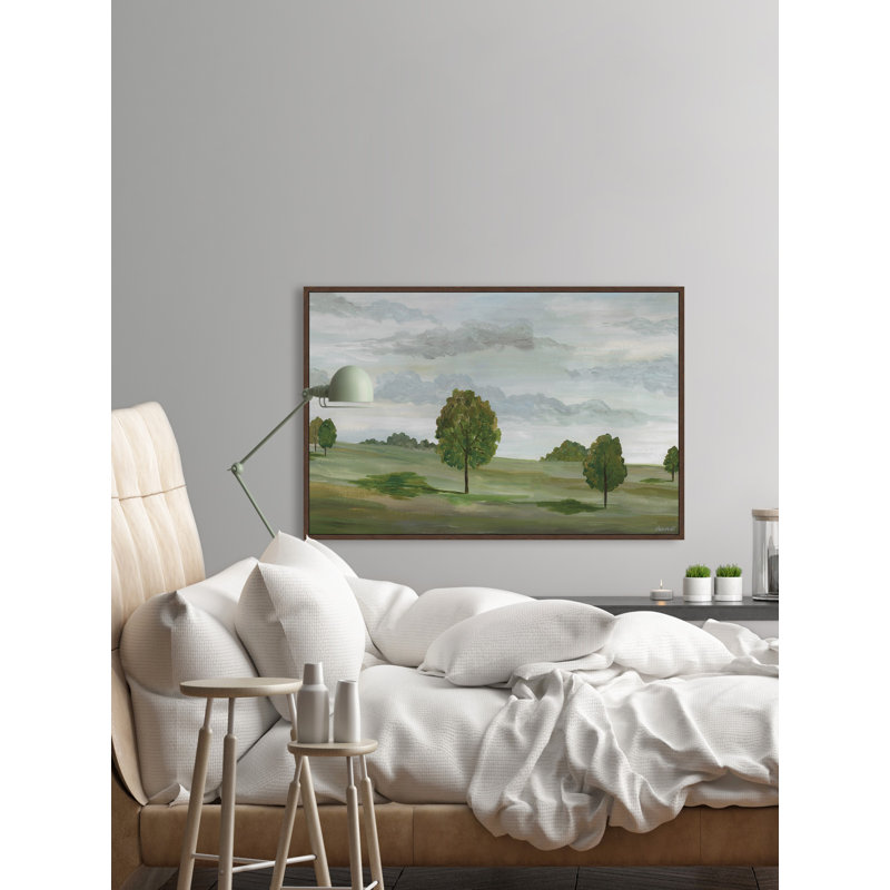 Meadow And Trees by Marmont Hill - Painting on Canvas, 30cm H x 45cm W x 3.81cm D