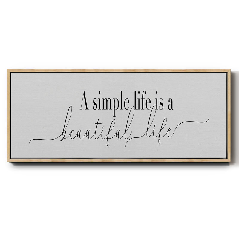 Simple Simple Life - toile encadrée