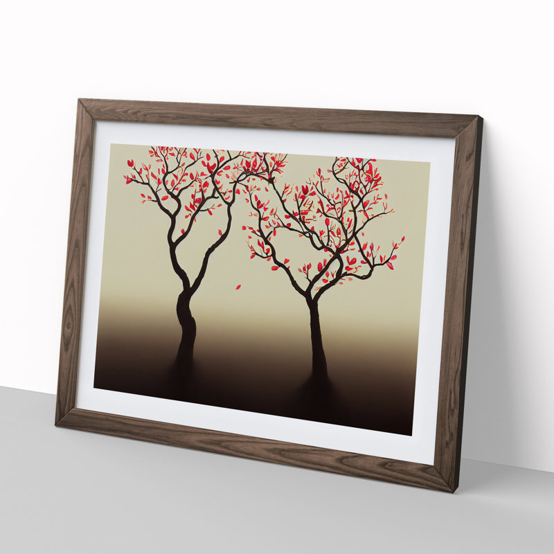 Angelical Apple Trees - Framed Print, Walnut, 25cm H x 34cm W x 2cm D