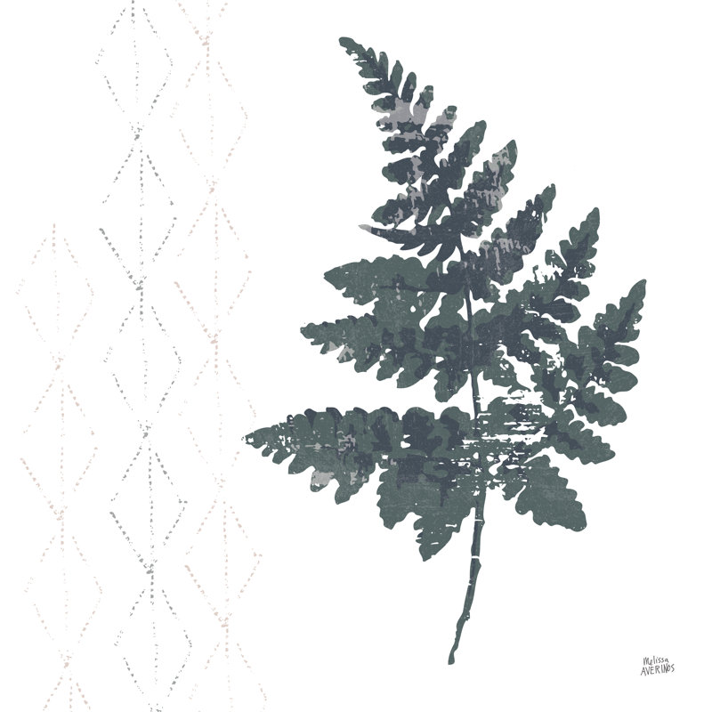 Nordic Fern II by Melissa Averinos - Wrapped Canvas Painting, 91cm H x 91cm W