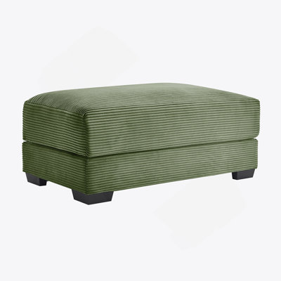 28 Ottoman Corduroy- Green