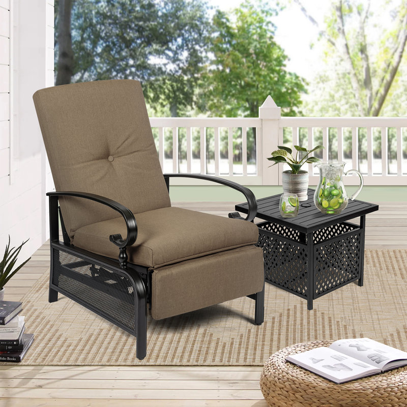 Outdoor Lounge Chair, Brown