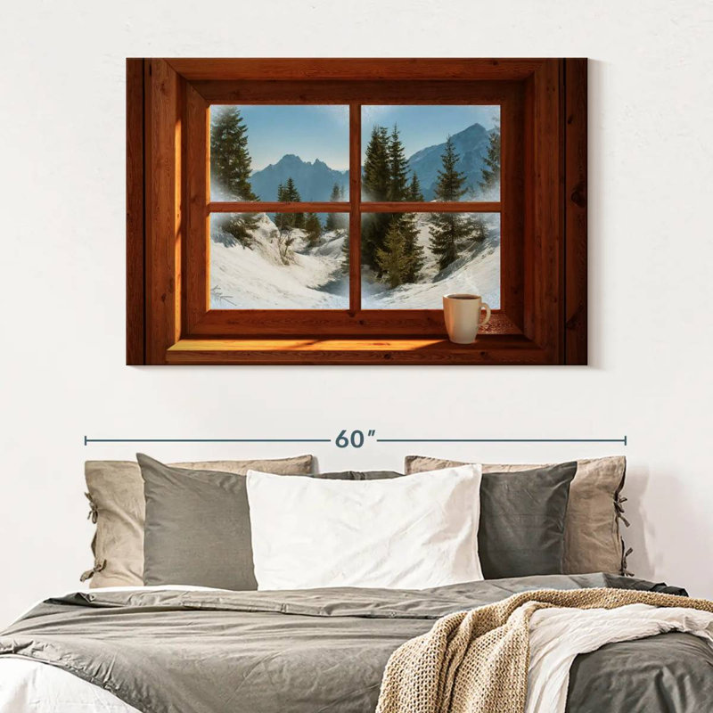 Lilie Winter Window View, 34" H x 51" W