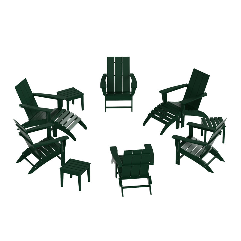 Joubert 6 - Person Patio Conversation Set, Dark Green
