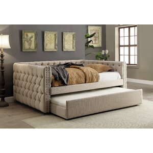 Darby Home Co Zael Upholstered Daybed with Trundle & Reviews | Wayfair