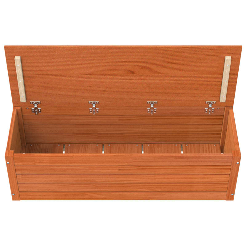 Solid Wood Rectangle Accent Cabinet, 33cm H x 109cm W x 36.5cm D