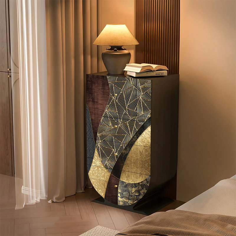 meuble décoratif au style rétro luxueux et lumineux