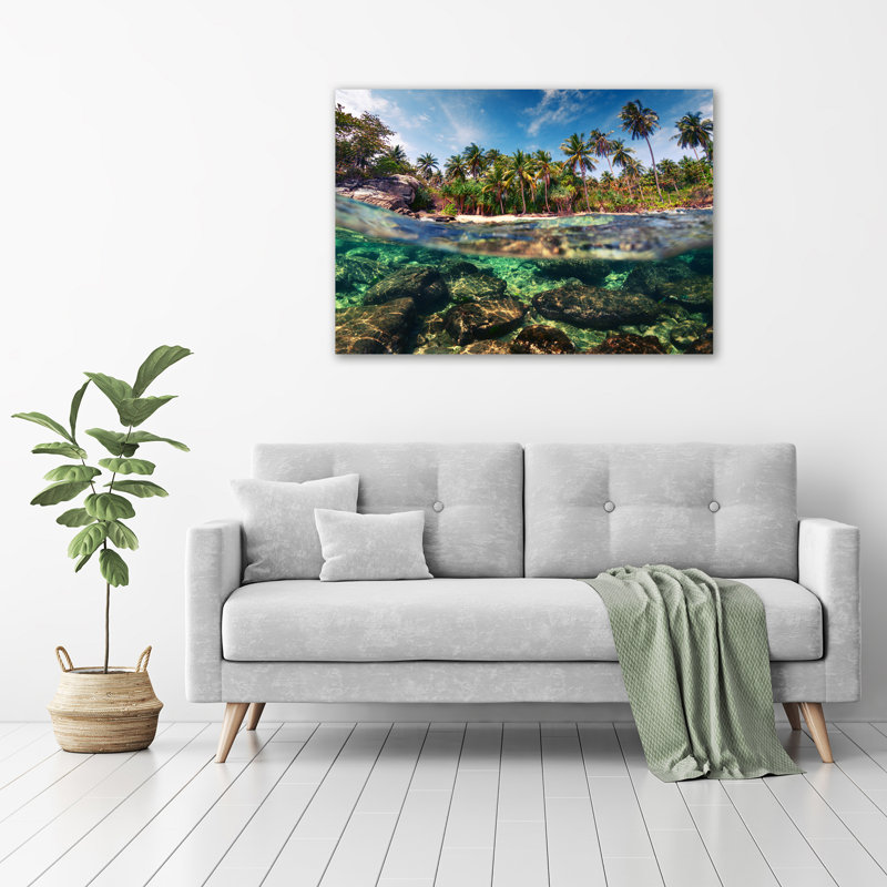 Tropical Beach - Wrapped Canvas Print