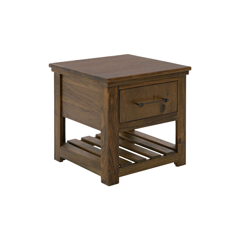 1 Drawer, 1 Shelf, End Table, 23.25'' H x 23.25'' W x 23.25'' D