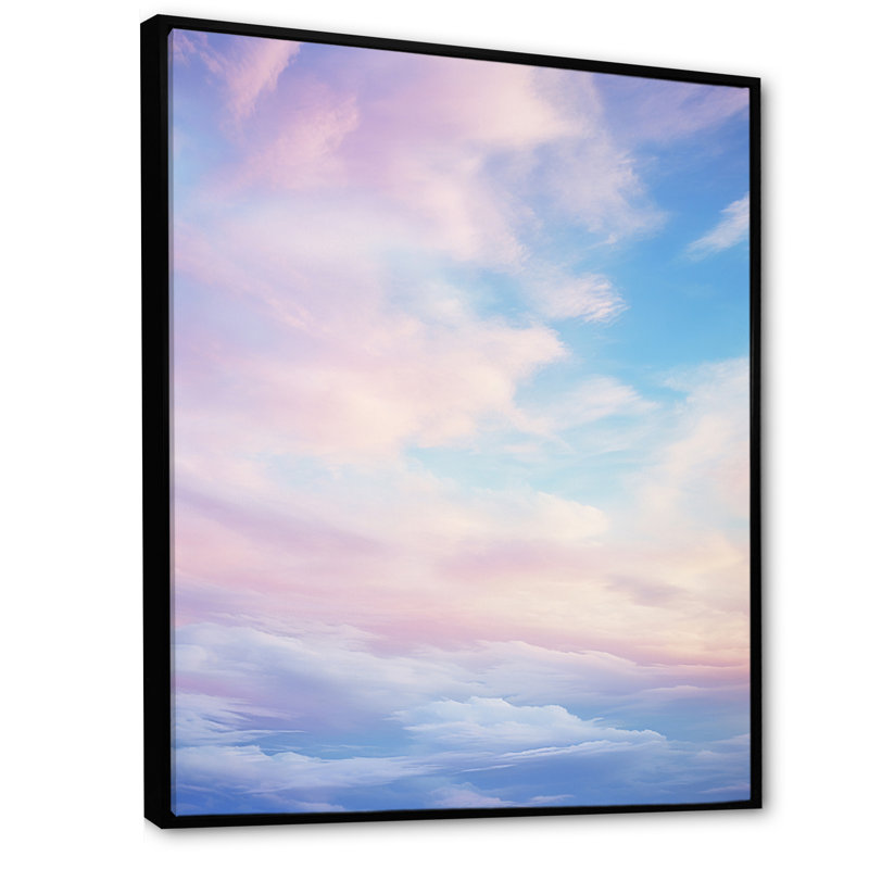 «Pink Sky Photo Celestial Symphony II», art mural sur toile paysage et nature, H 40 po x l 30 po x P 1,5 po