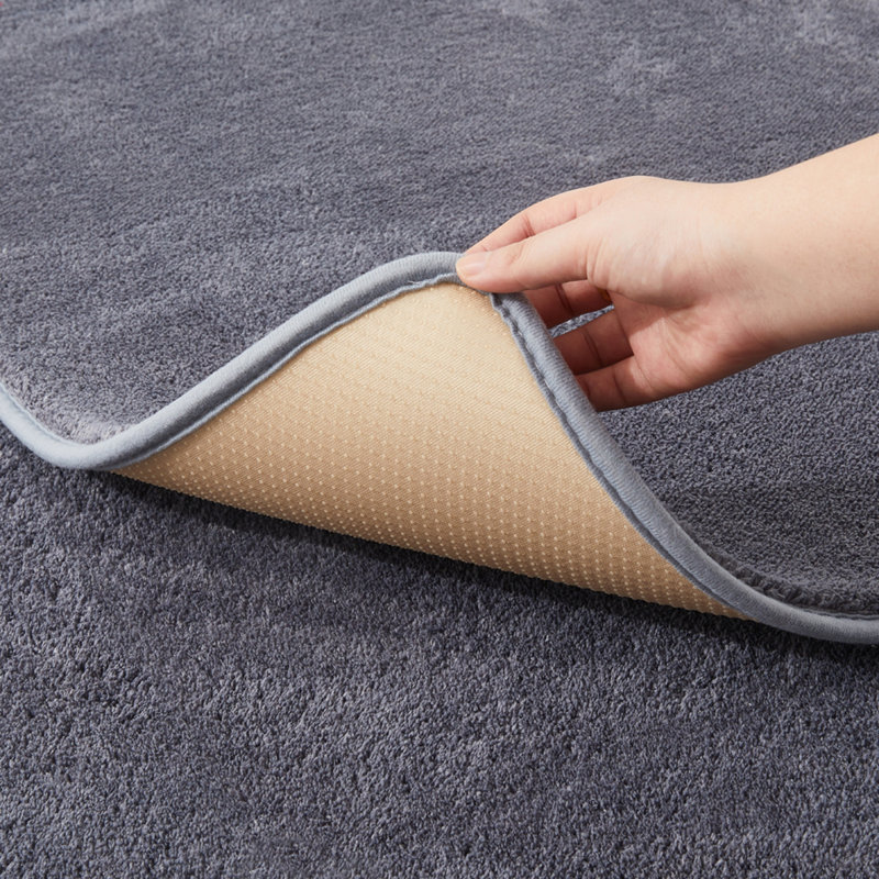 Soft & Fluffy Indoor Living Room Large Area Rug, Grey, Rectangle 120 x 170 cm