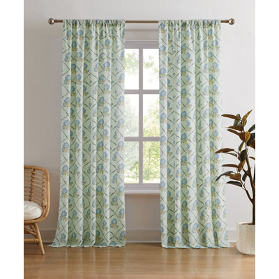  Olivia Floral Window Drape Set
