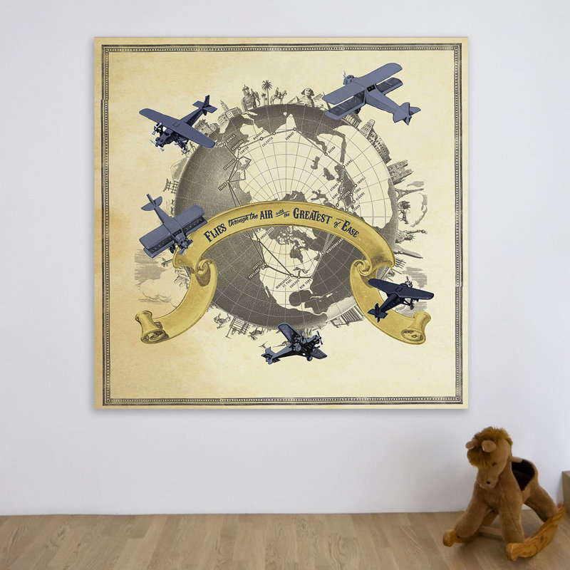 Flies Through The Air - Wrapped Canvas Print, 102cm H x 102cm W