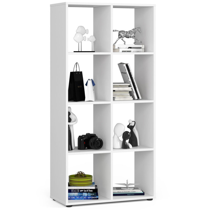 Ayuko 70cm W Bookcase, (8 shelves) 144cm H x 70.5cm W x 33cm D