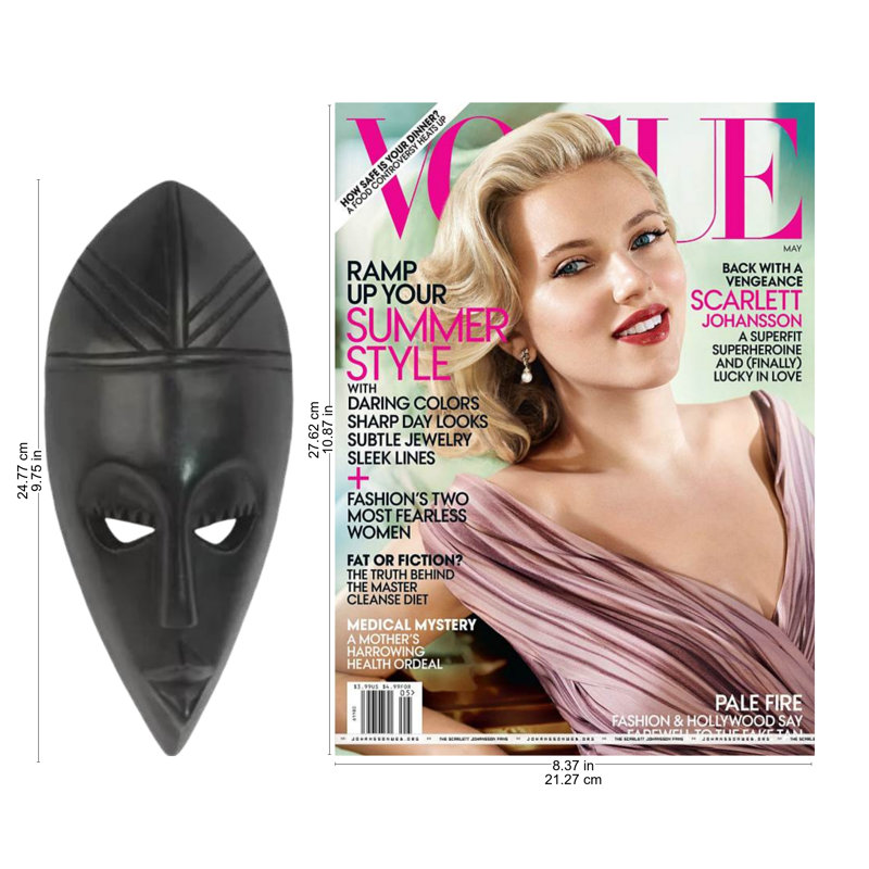 African wood mask