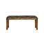 Banc rembourré noir