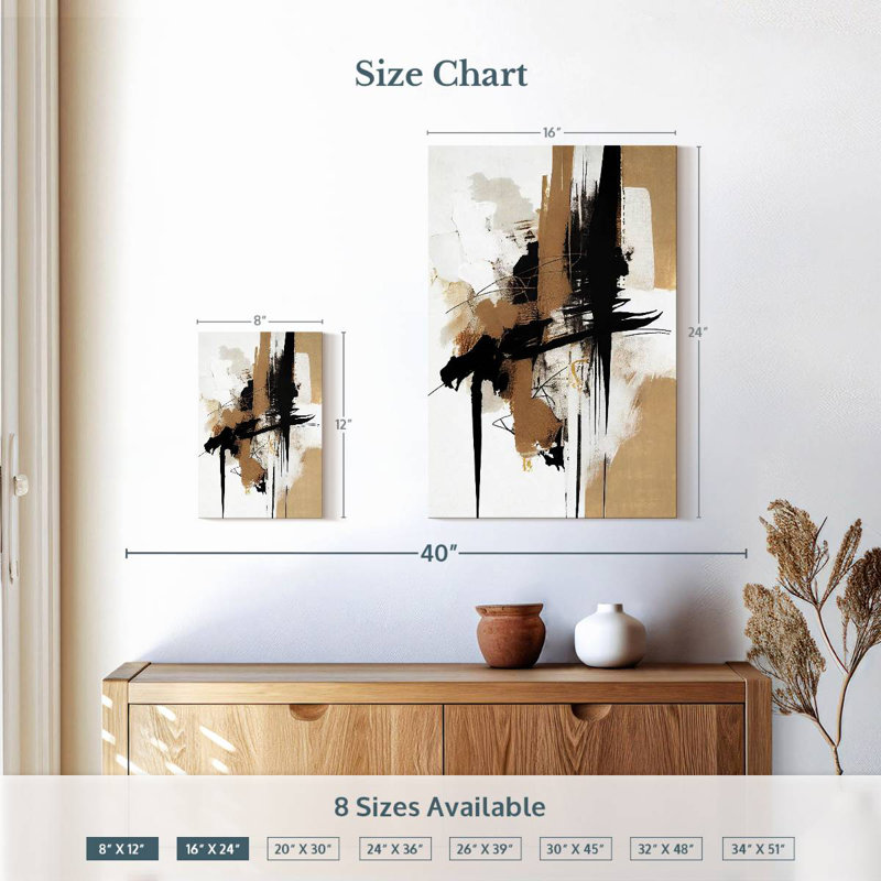 Avery Minimalist Dynamic Abstract, 12" H x 8" W