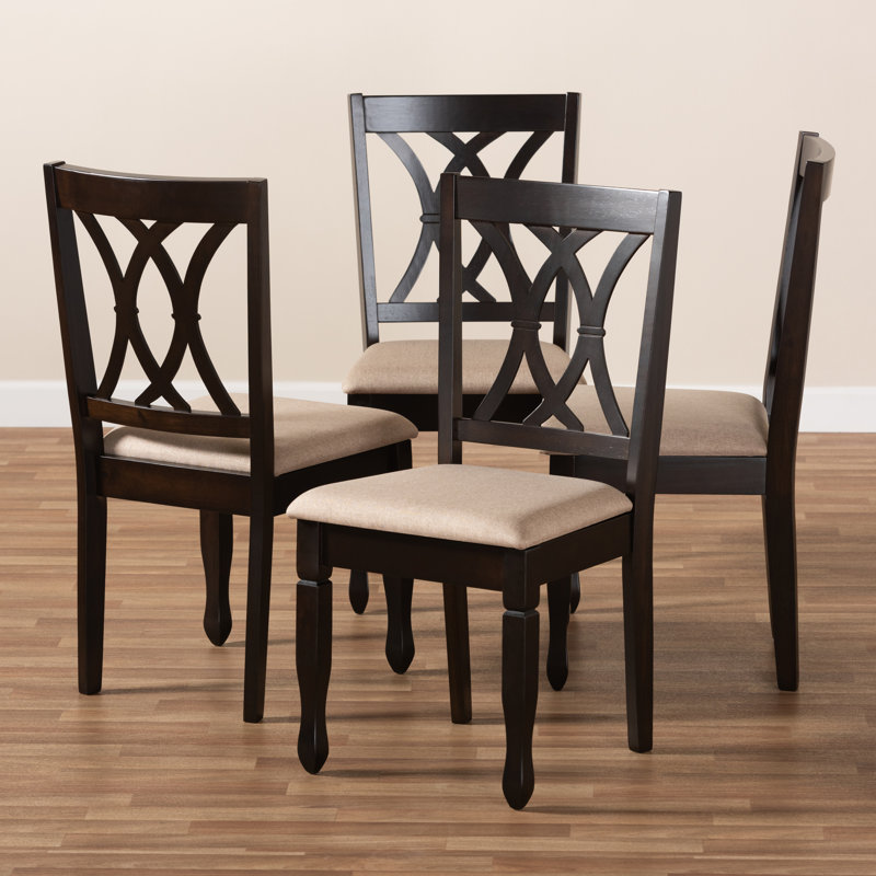 Sessums Solid Wood Dining Chair, Sand