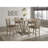 5pcs set Counter Table Set Square Counter Table Solid Wood Modern Farmhouse Rustic Look Distressed Look