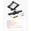 6500 lbs RV Scissor Jacks, 4-23.4 in RV Stabilizer Leveling Scissor Jacks,Heavy Duty Stabilizer Jack with Crank Handle, Socket and Bubble Levels, Not Easily Bent or Deformed