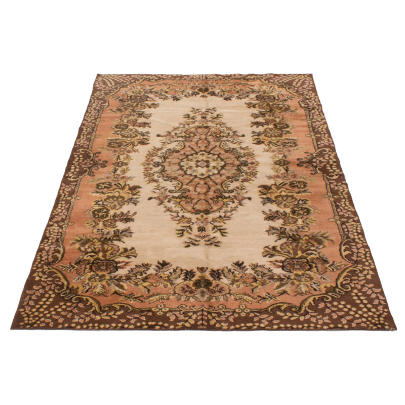 Tapis crème Melis Vintage 5 pi 8 po x 8 pi 8 po