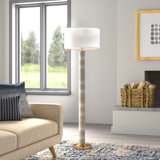 Zelie 62'' Cream Traditional Floor Lamp