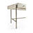 Water Solid Wood Top Metal Base Writing Desk