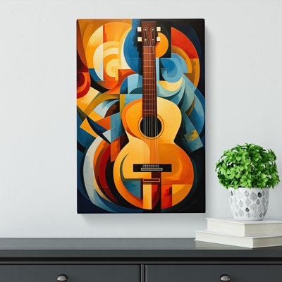 Guitar Cubism No.2 - Print on Canvas