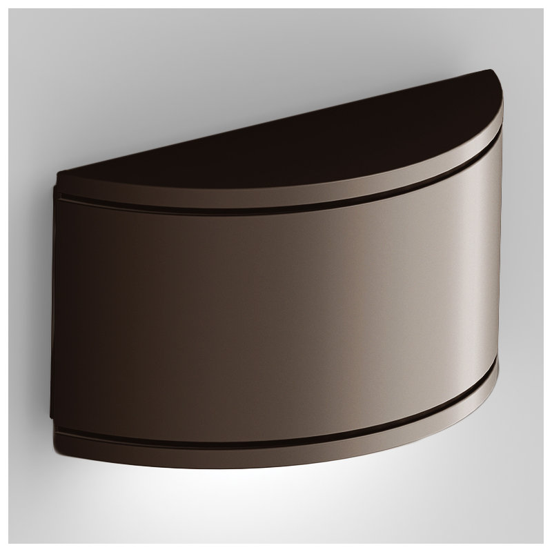 Tube LED Outdoor Flush Mount, Bronze
