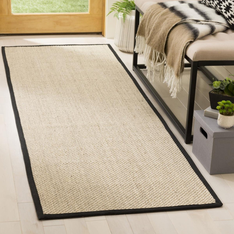 Torbin Sisal Area Rug, Black, Runner 76 x 183 cm