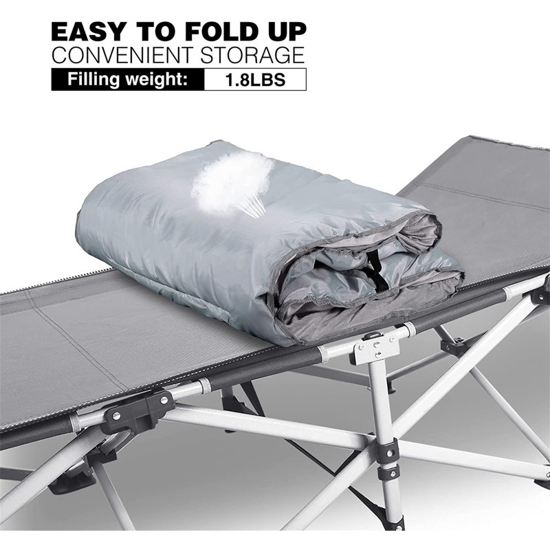 Coussin de camping portable Redcamp, Gris
