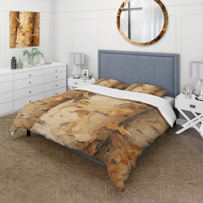 Brown Tree Bark Essence 3 - Tree Duvet Cover Set